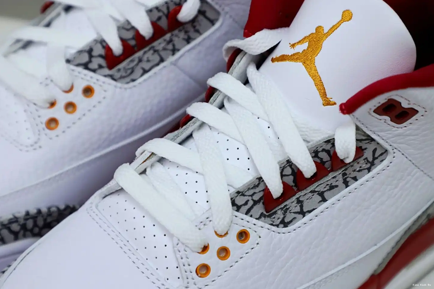 Cardinal  Red(CT8532-126） Air Jordan Retro 3 Kimikick 0627